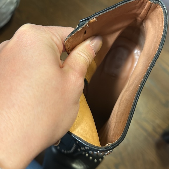 Iro Studded Boots Size 37 Black Leather - Picture 7 of 13